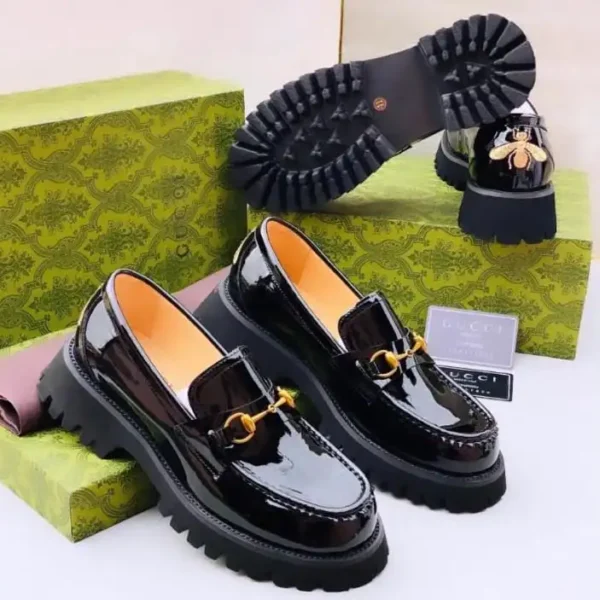 Gucci Black Patent Leather loafers