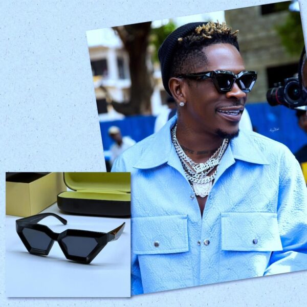 Saint Laurent Angled Sunglasses – Black Geometric