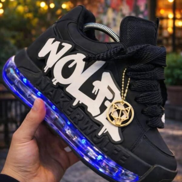 Naked Wolfe Graffiti Sneakers – Black